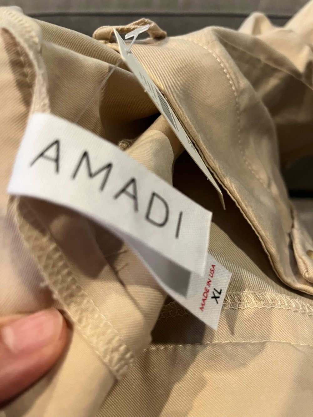 AMADI BY ANTHROPOLOGIE Beige High-Waist Pleated Trousers Size: XL NWT - Picture 9 of 12